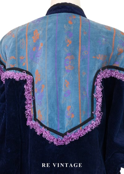 深藍薰紫異國夢境外套13