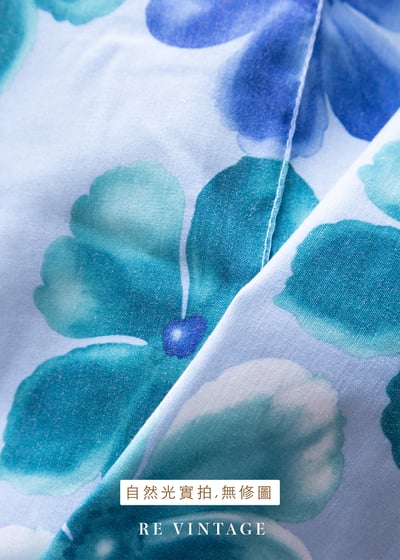Icy Blue 藍花盛開中長裙（25"）11