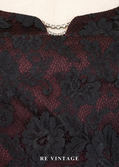 暗夜玫瑰蕾絲短版背心7