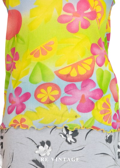 熱帶的花朵拼盤上衣4