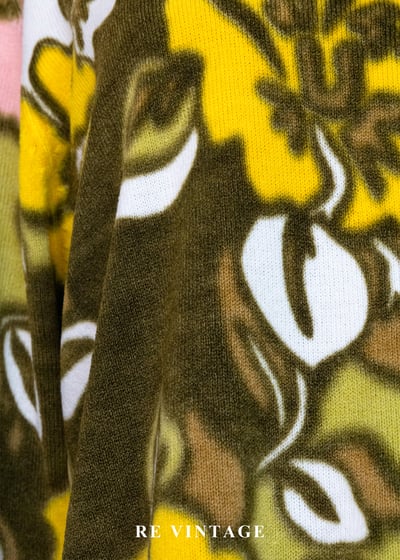 幻彩大花野性花園薄款針織毛衣11