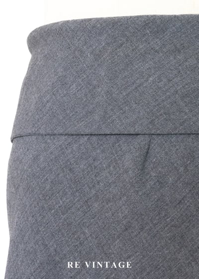 必備單品 - 翻摺簡約氣質灰色長裙（26"）9