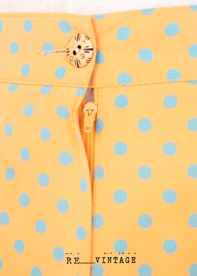 粉橘色點點長裙7