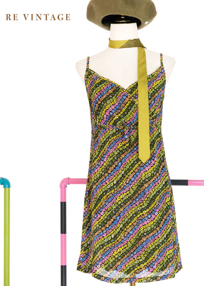 Dizzy Dancer 糖果小花舞池細肩帶迷你洋裝1