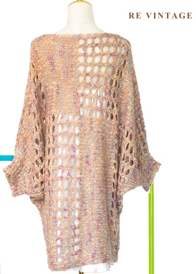 夕陽下的橘光蜘蛛網空氣感毛衣洋裝10