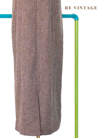 氣質單品 - 復古方領摩卡色氣質長洋裝13