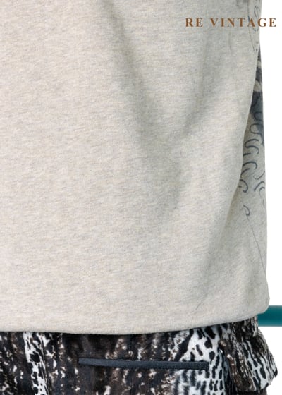 灰藍の浪花米棕色背心9