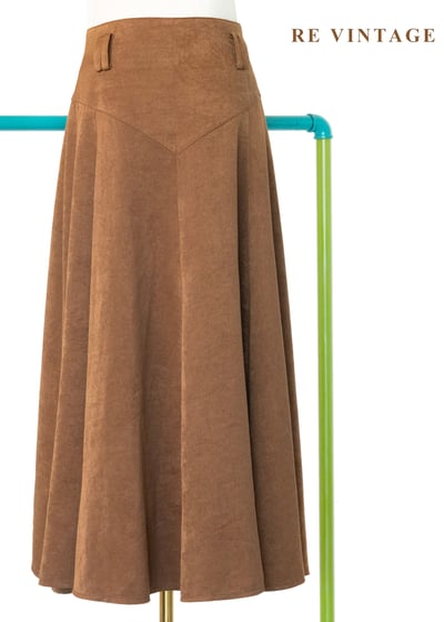 質感單品 - 楓糖餘暉Ｖ字大圓裙（27"）1