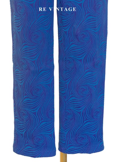 Neon Blue Swirl 霓藍迴旋長褲（26"）7