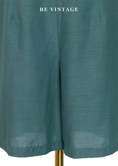 微醺孔雀綠金屬鏈高腰短褲（28"）4