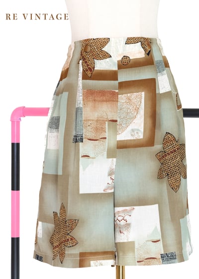 茶影拼圖天堂高腰短褲（28-32"）1