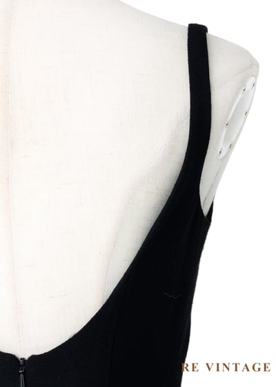 Minimalism 螺旋拼接線條美背細肩長洋裝15