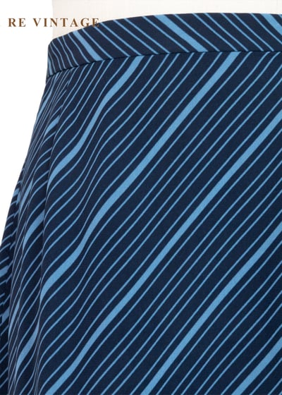 套裝裙子 - 藍色海風斜紋長裙（26"）5