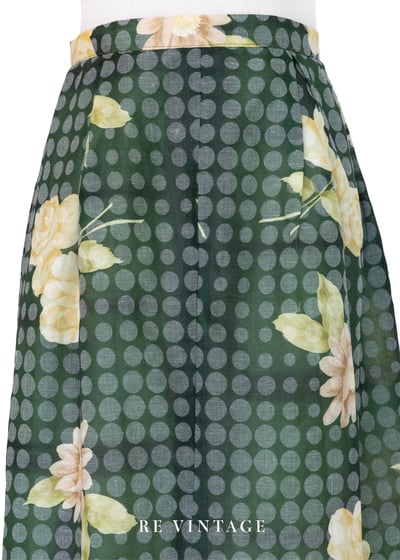 復古圓波交疊花卉奇幻美裙（27"）3