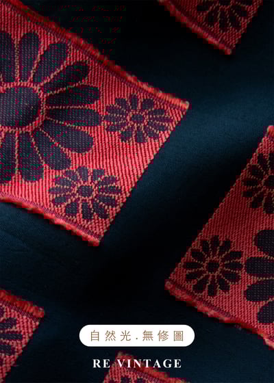 紅黑花朵定格照片高腰短裙（29"）11