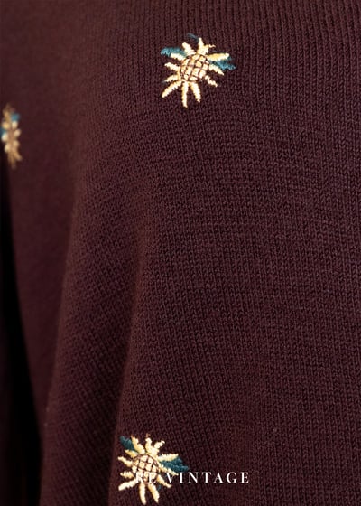 泰國製 - 鳳梨巧克力針織小外套4