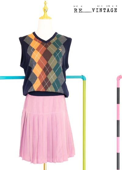 溫柔粉紅高腰百褶裙3