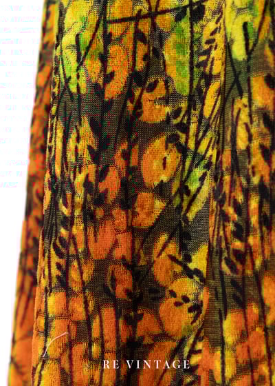 金龜子小枝葉燒絨絨布裙（26-32"）8