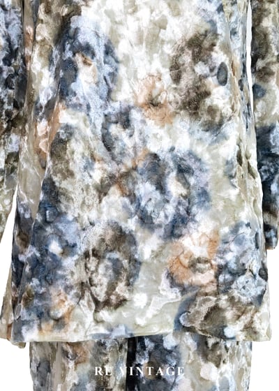 套裝上衣 - 礦石橫切面燒絨絨布上衣3