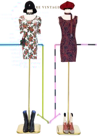 玫瑰玫瑰ILOVEYOU絨布洋裝2