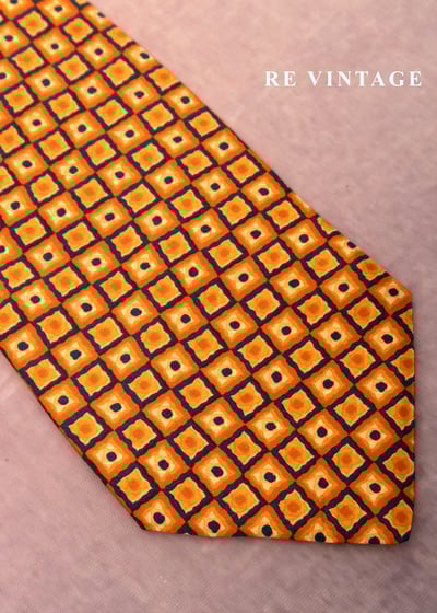 暖暖南瓜色方格領帶8