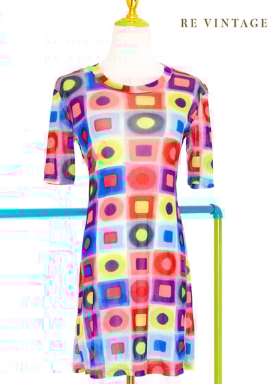 七彩霓虹燈閃閃彈性洋裝1