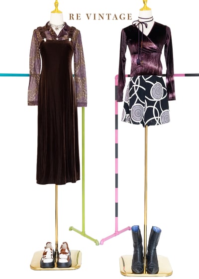 芋頭色樹紋麻料高腰短褲（26"）2