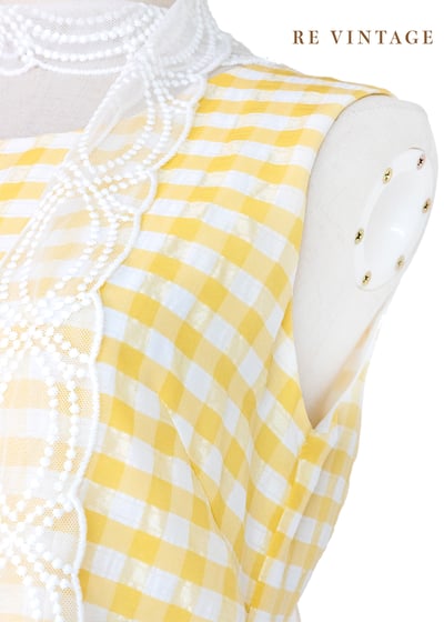 檸檬糖霜格紋小洋裝4