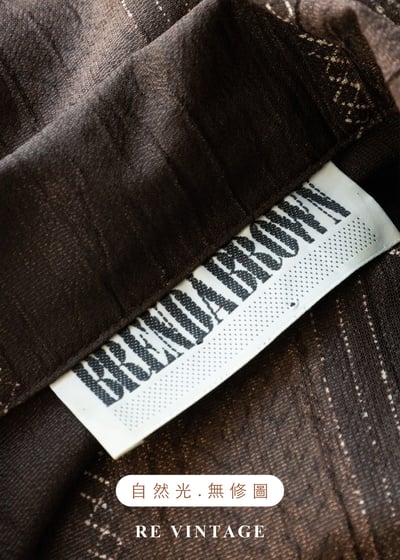 咖啡棕文青小幾何圖騰襯衫12