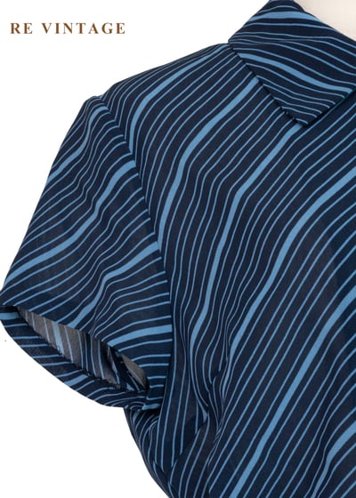 套裝上衣 - 藍色海風斜紋上衣4