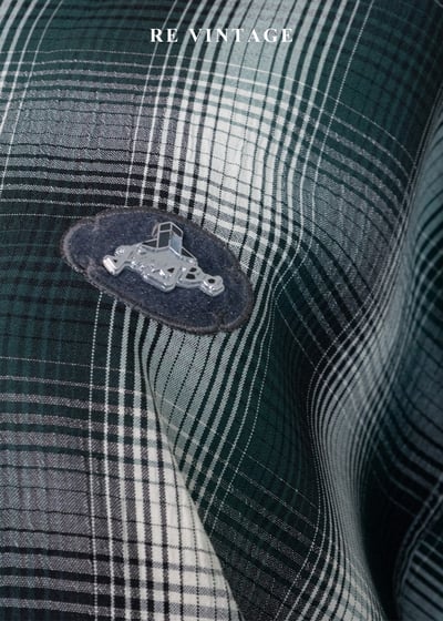 森林浴漸層格紋薄款夾克外套8