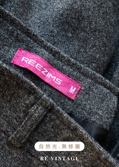 質感單品 - 灰毛呢復古金釦短裙（26"）11