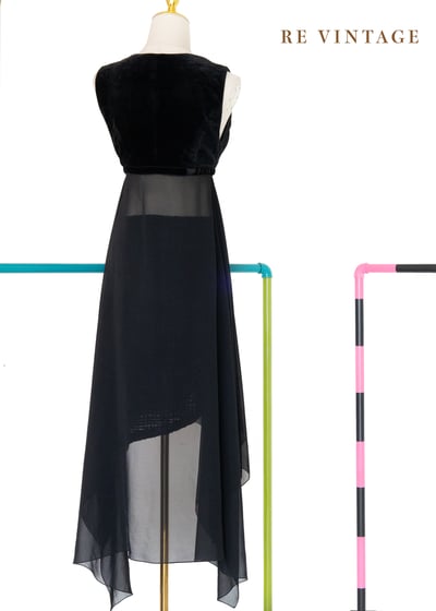 Shadow Muse 絨布與雪紡拼接罩衫10