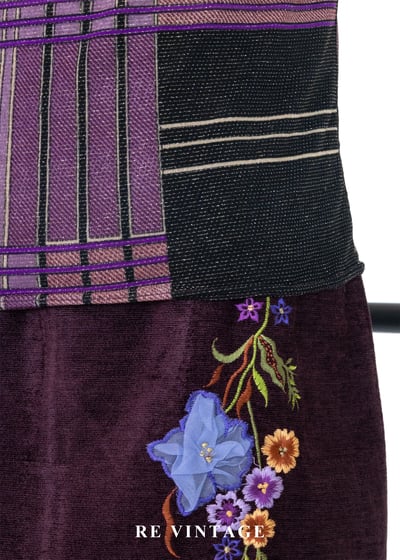 垂墜領口結構線條紫蝶背心13