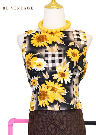 棋盤上の向日葵小畫家背心1