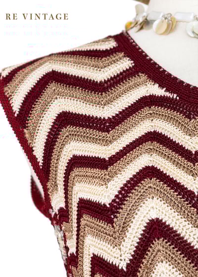 乾燥玫瑰針織波紋小花背心7