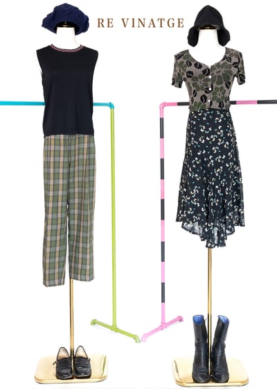 小領口圖騰黑色薄針織背心2