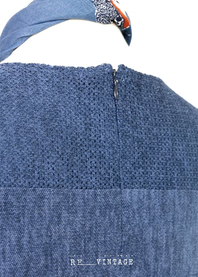 氣質の亞麻藍長洋裝10