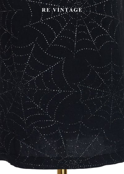 闇夜裡的銀河 - 迷幻亮片蜘蛛網細肩帶洋裝7