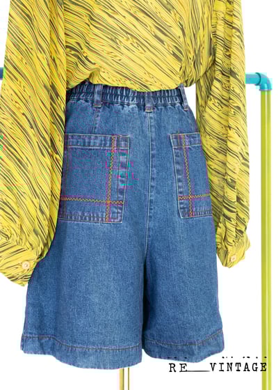 水果拼盤牛仔短褲裙4