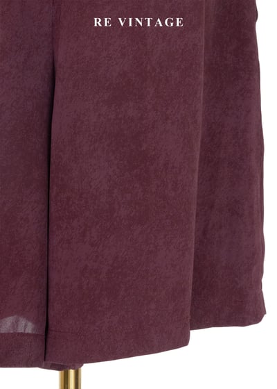 酒紅斑駁紋路高腰寬版五分褲（29"）8