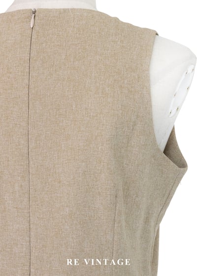 質感單品 - 燕麥色小白花長洋裝14