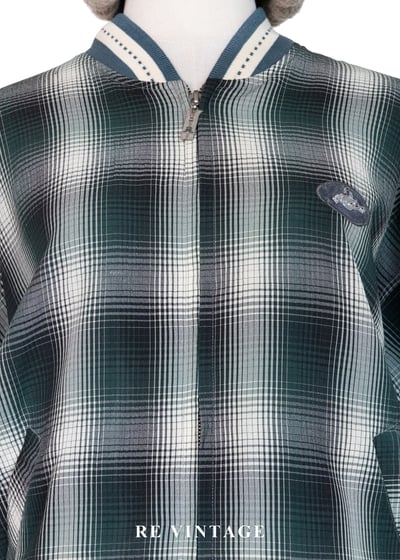 森林浴漸層格紋薄款夾克外套3