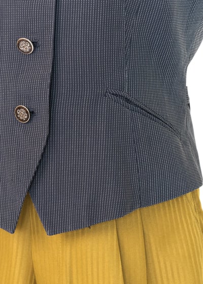 點點線條修身西裝背心4