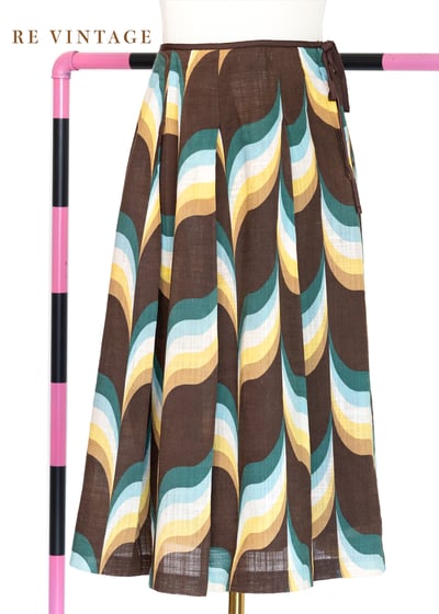 日本製- 香蕉巧克力塔及膝裙（26"）1