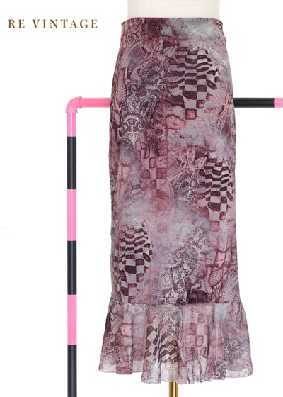 魔幻拼圖 -幾何與蕾絲圖騰交織的神秘美裙（23-28")1