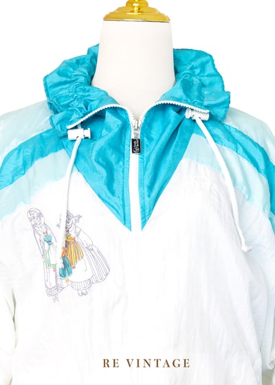 『歐洲寶物』湖水綠拼接尼龍小人偶外套 Sergio Tacchini4