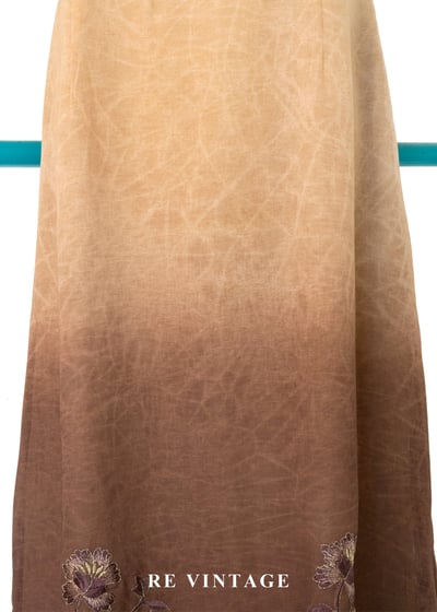 咖啡漸影花香韻味長洋裝6