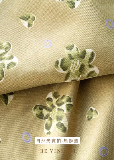 綠豹小花大地溫柔長洋裝17