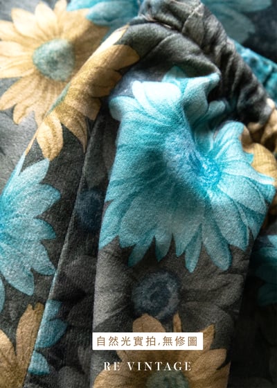 綠花園三色小花中長裙（23-29"）10